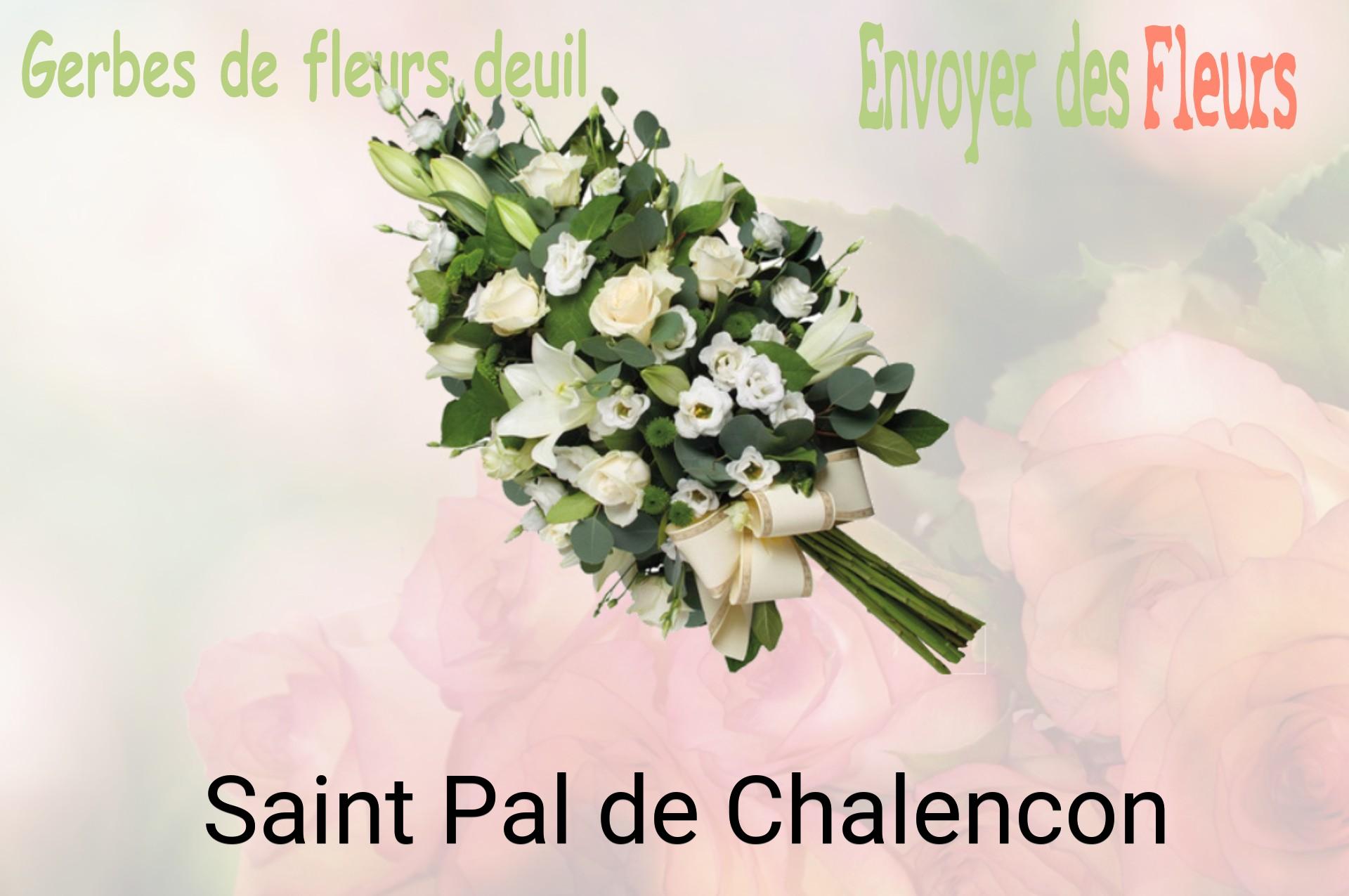 Gerbe de fleurs de deuil livrée à Saint-Pal-de-Chalencon
